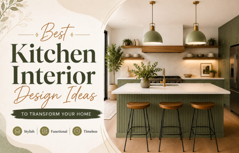 Best kitchen interior design ideas with modern modular kitchen layout in Kerala home