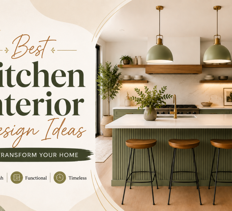 Best kitchen interior design ideas with modern modular kitchen layout in Kerala home