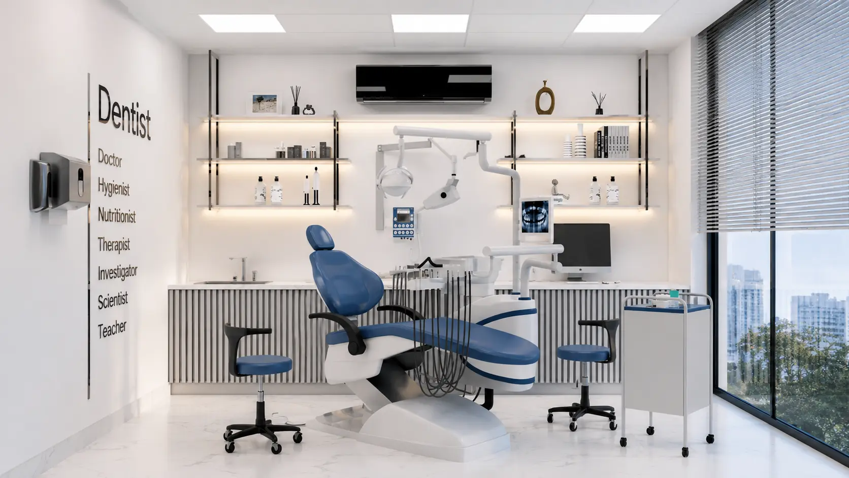 Dental Clinic interior Designing Work In Santhivila / Homestin