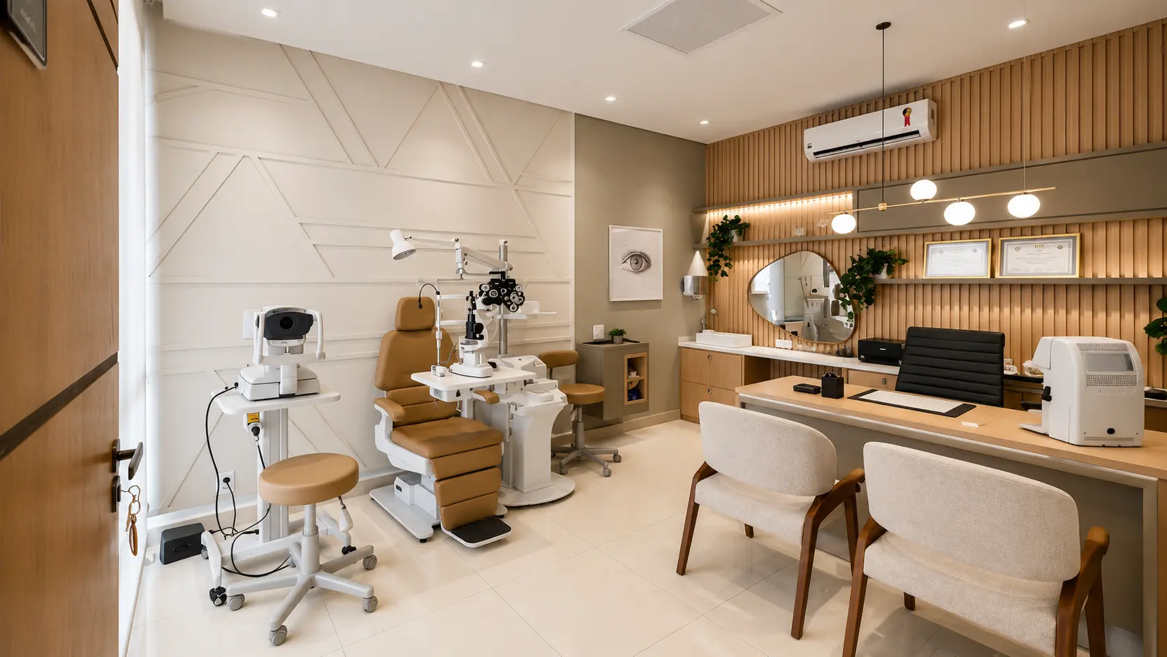 Eye Clinic interior Designing Work In Nanthancodu