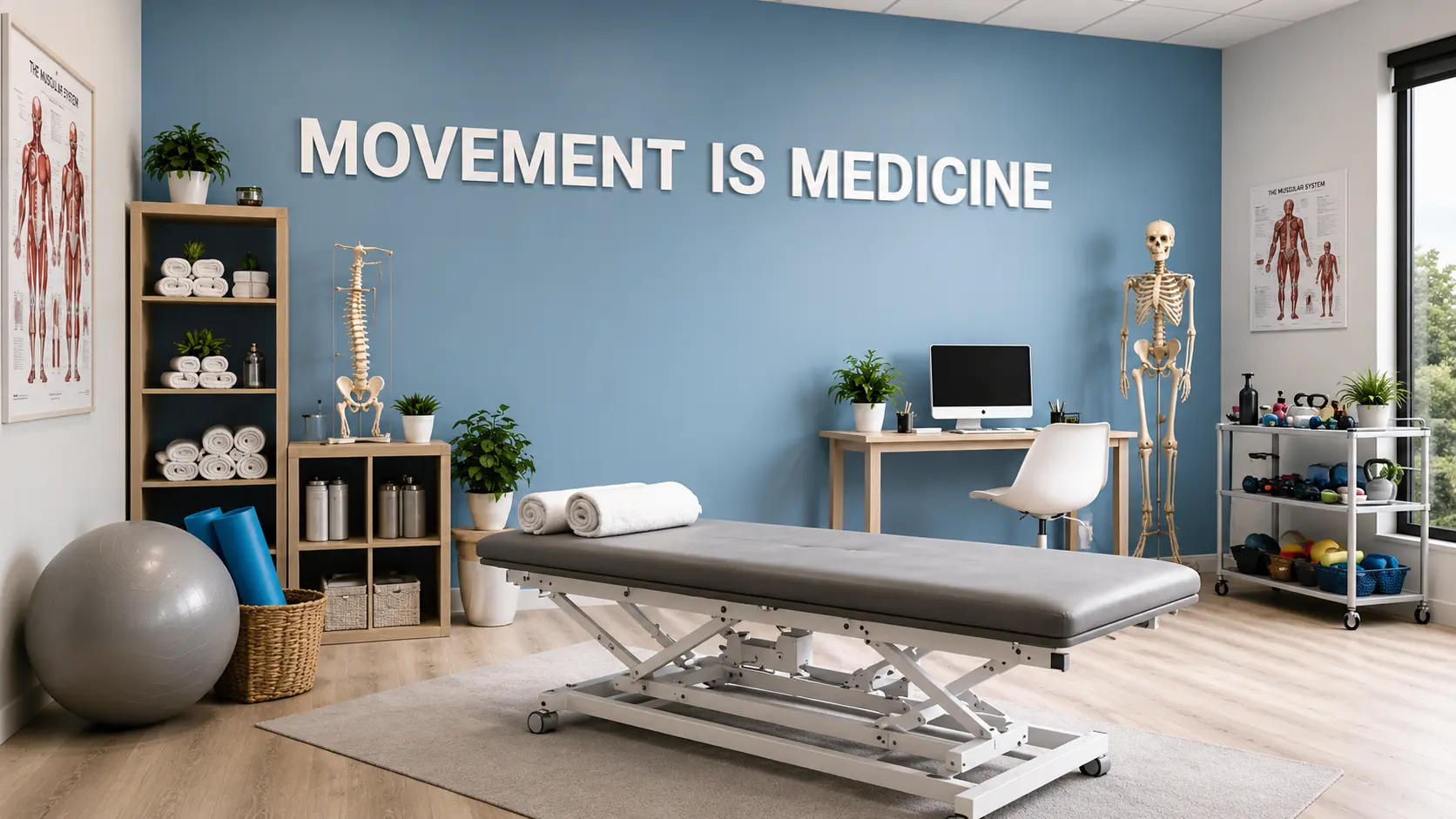 Physiotherapy Clinic interior work in Nedumangad/ Homestin